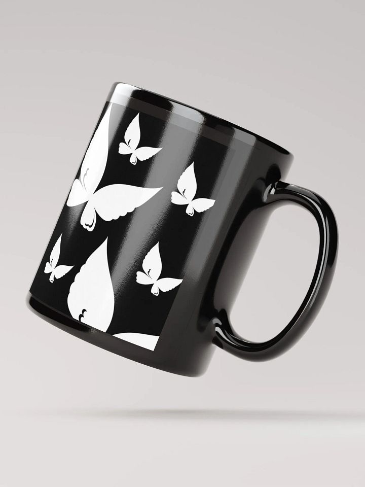 Butterfly Bliss Black Glossy Mug product image (4)