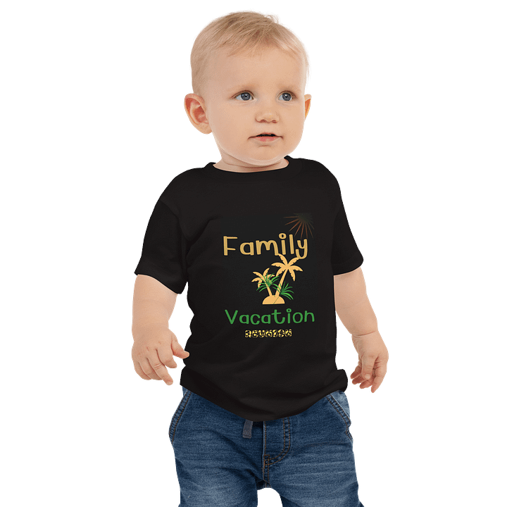 Sunny Family Vacation Baby Tee product image (1)