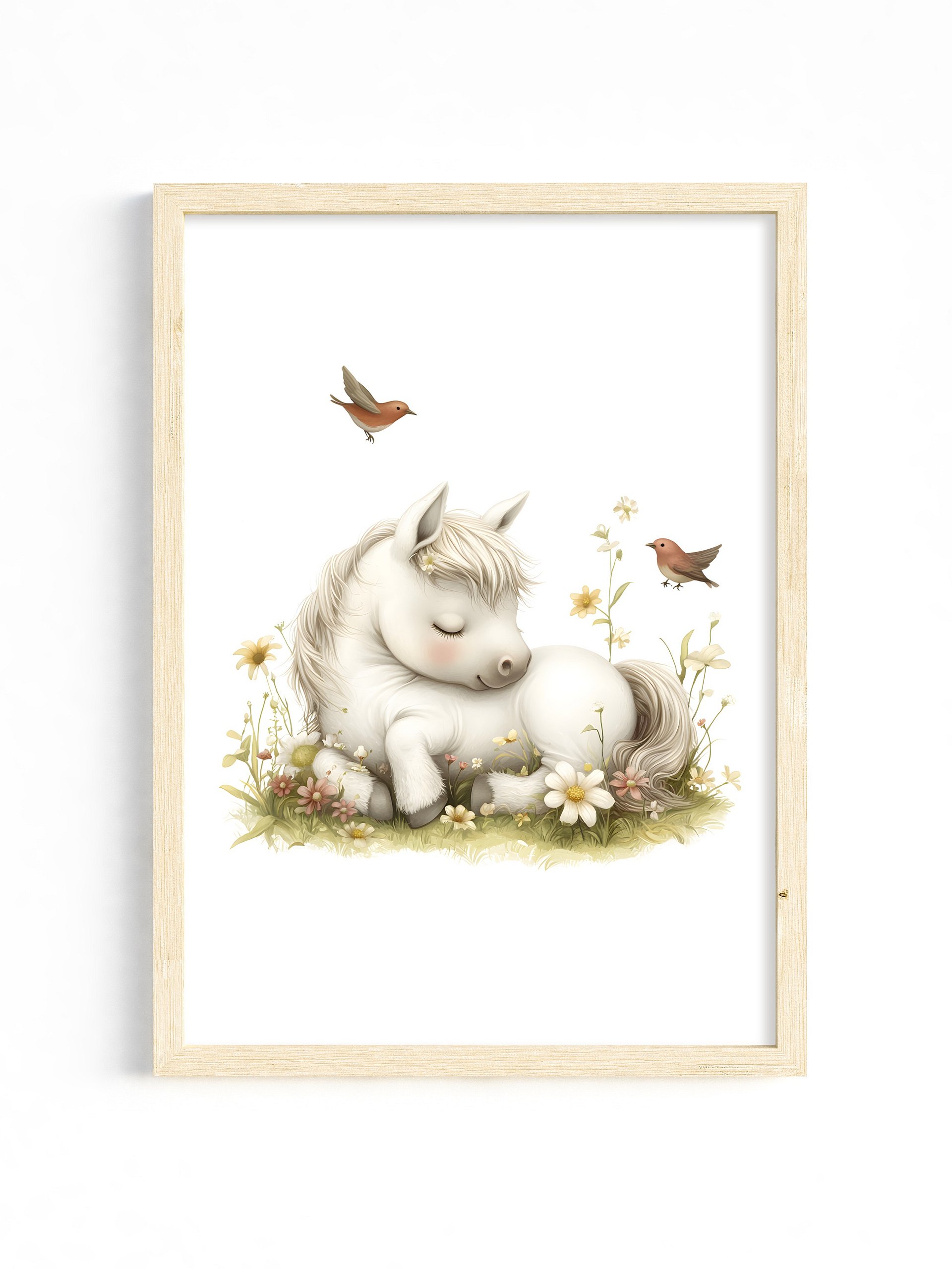 Cute Horse Farm Animal Nursery Prints product image (33)