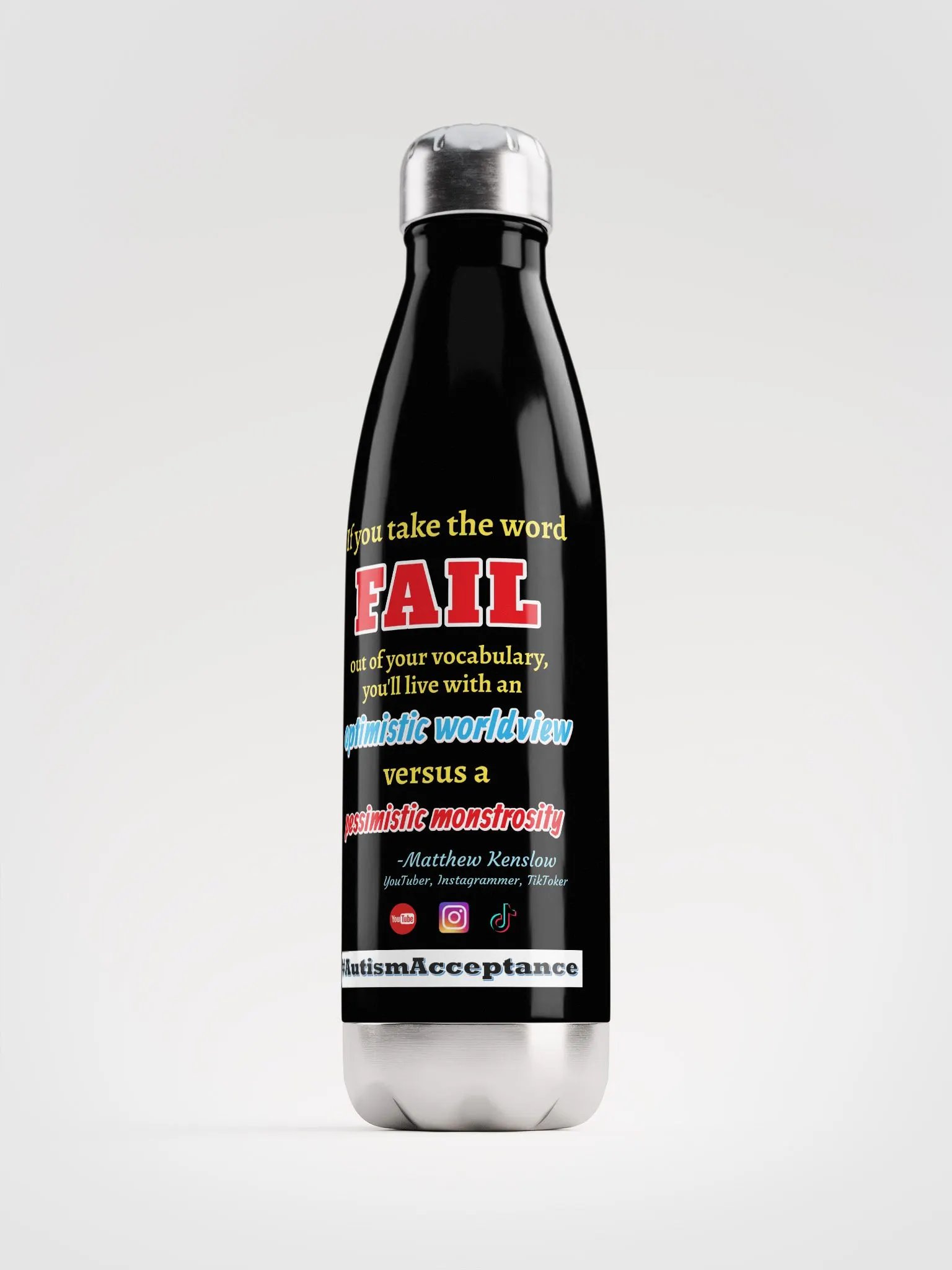 Stainless Steel Water Bottle [Quote 5] product image (1)