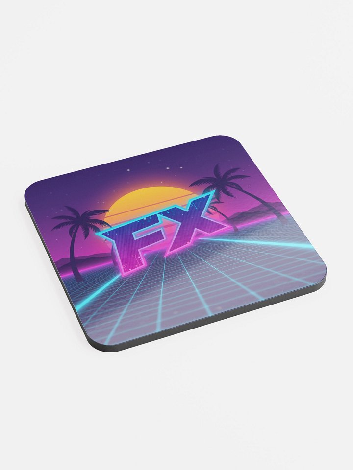 FX Synthwave Glass Coaster product image (2)