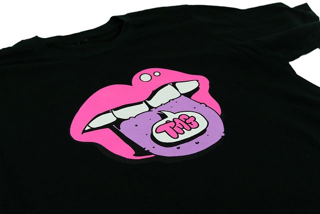 TMG Tongue Black Crop Top product image (2)