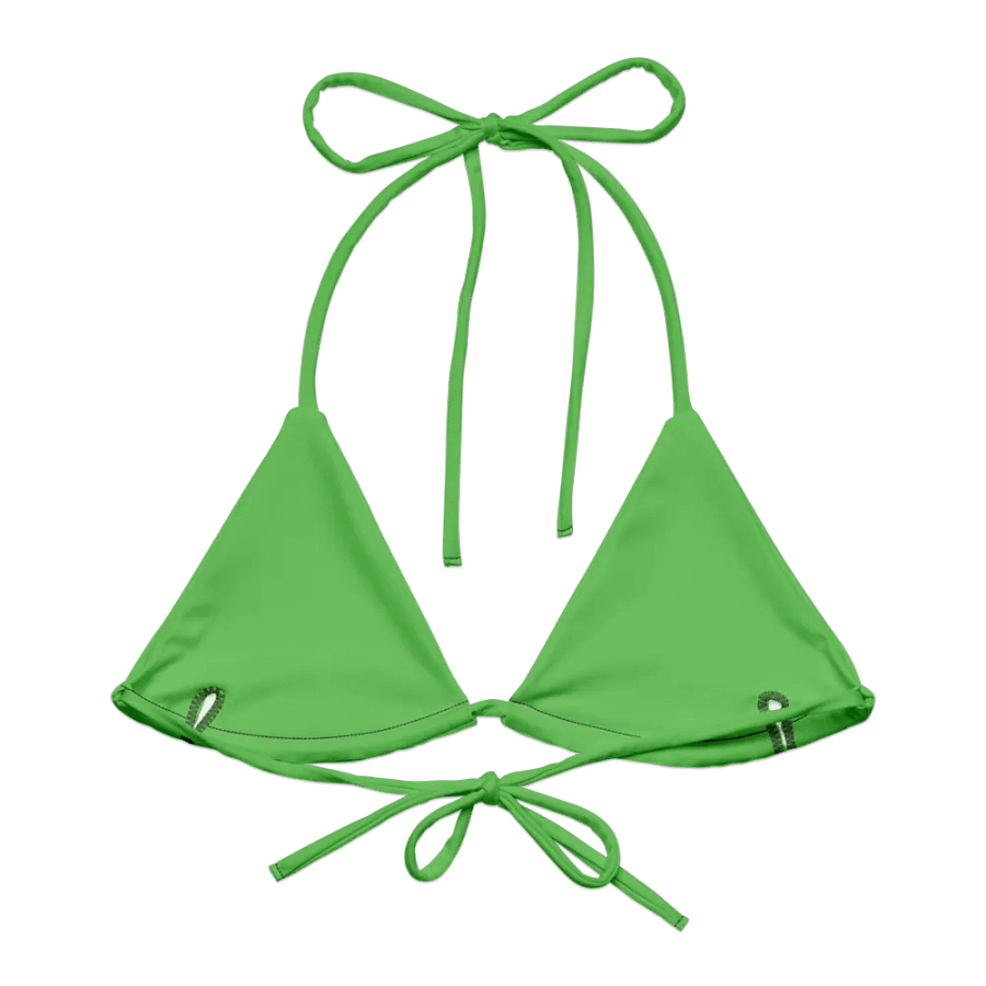 Unhinged Misfits Bikini Top – Electric Green product image (1)