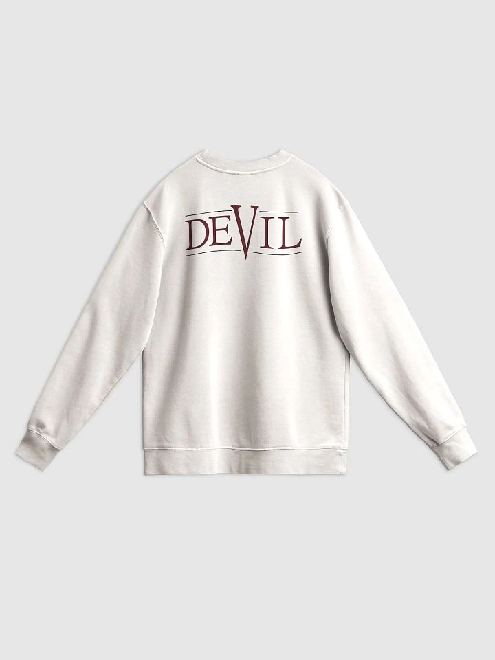 Good Vs Evil - The Devil's On My Back - Independent Trading Co. Unisex Midweight Pigment Dyed Sweatshirt product image (1)