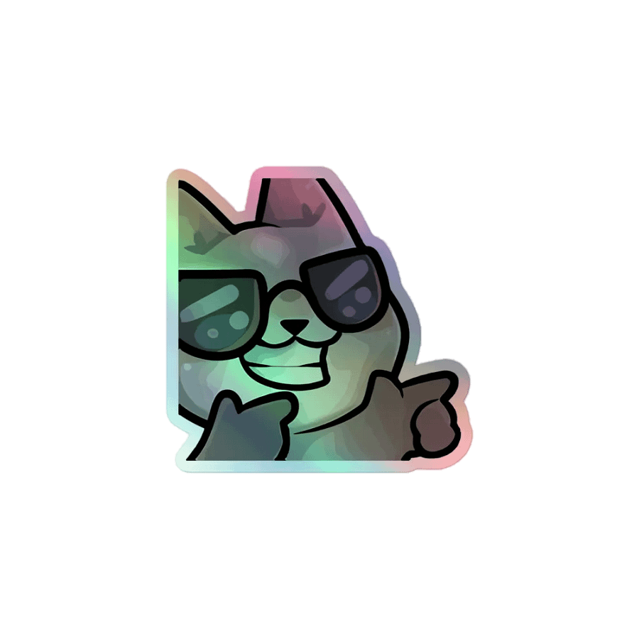 Ayy Emote Holographic Sticker product image (3)