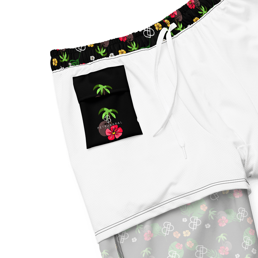 Tropical Island Swim Shorts in Black product image (6)