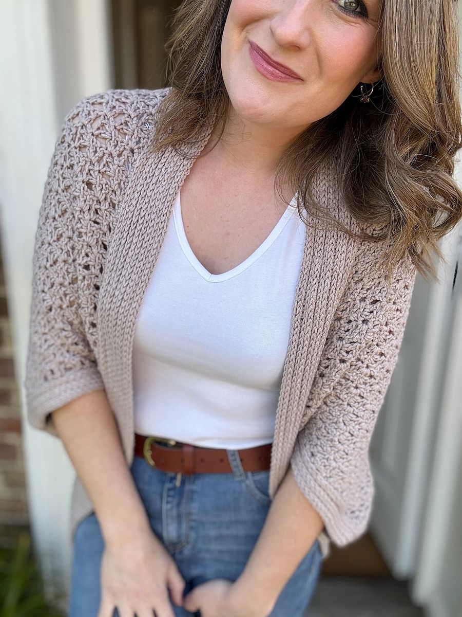 Easy Cocoon Cardigan Crochet Pattern PDF | XS-5XL (30-62" Chest) product image (5)