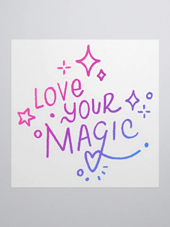 LOVE YOUR MAGIC STICKER (OMBRE) product image (2)