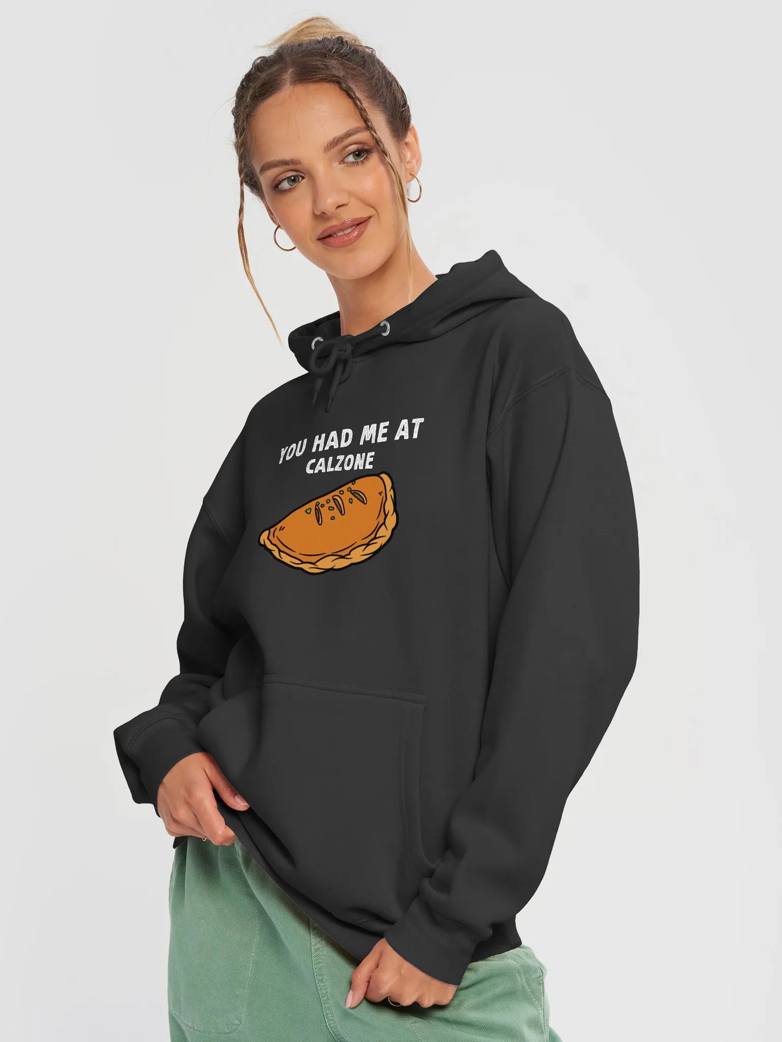 You had me at Calzone Hoodie product image (3)