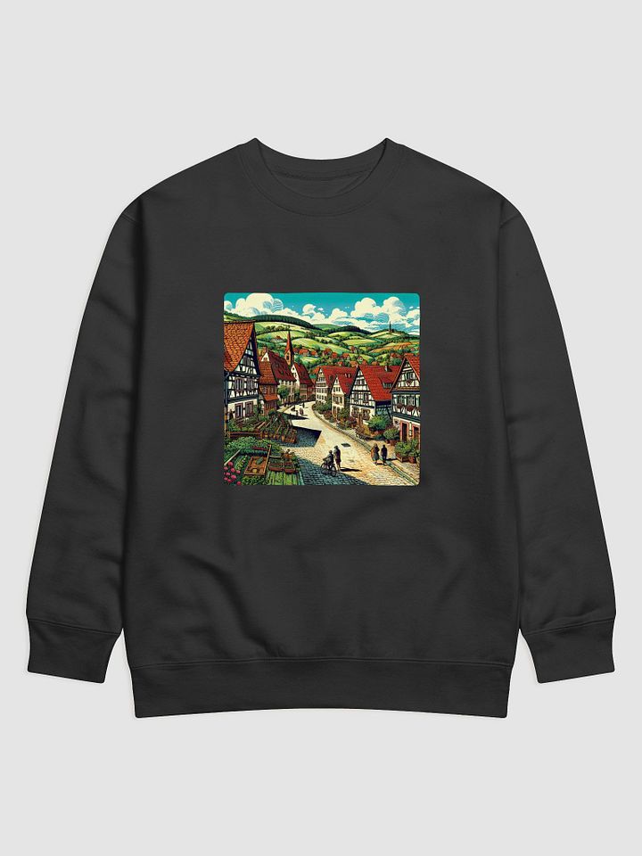 Rustic Village Vibes Sweatshirt | AIart Stuttgart city product image (3)