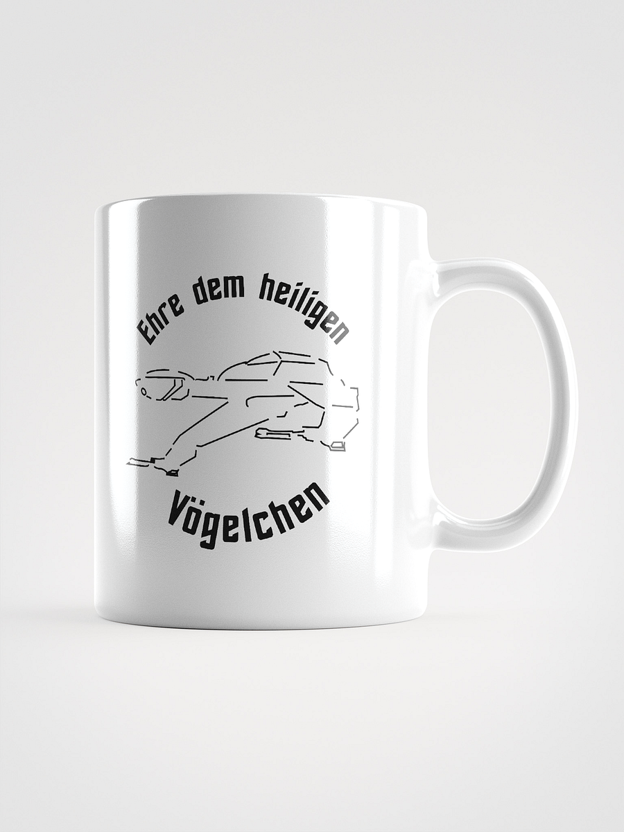 Ehre dem Vögelchen - Tasse weiß product image (1)