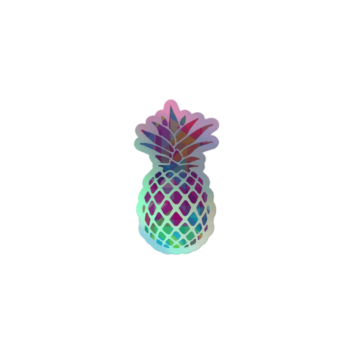 Prismatic Pineapple Holographic Sticker Sheet product image (1)