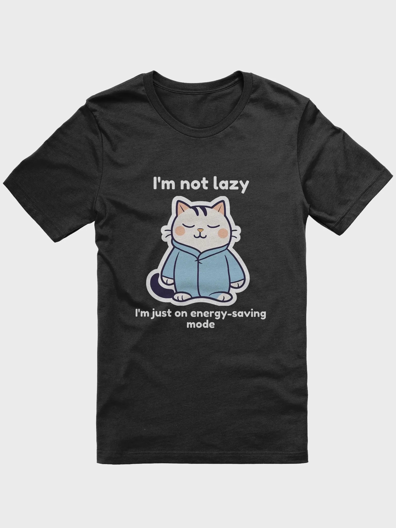Energy-Saving Mode Cat T-Shirt product image (1)