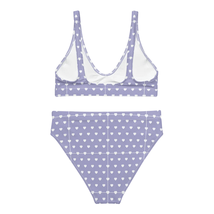 Pastel Heart Seamless Pattern High Waisted Bikini - V14 product image (2)