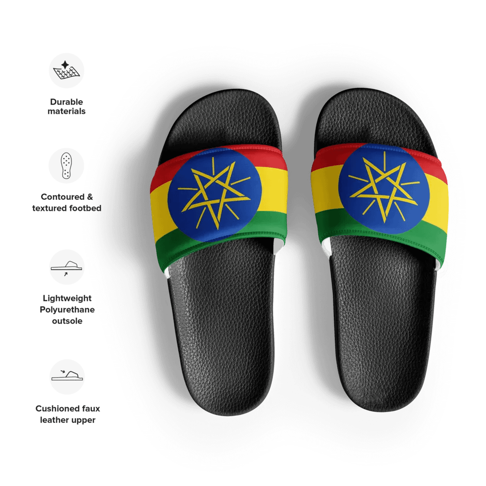 Ethiopian-Star and Stripes Women's Slides product image (12)