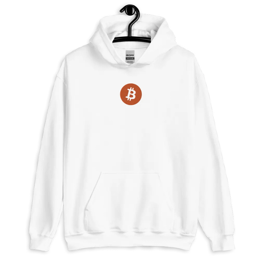 Bitcoin Logo Embroidered Hoodie product image (5)