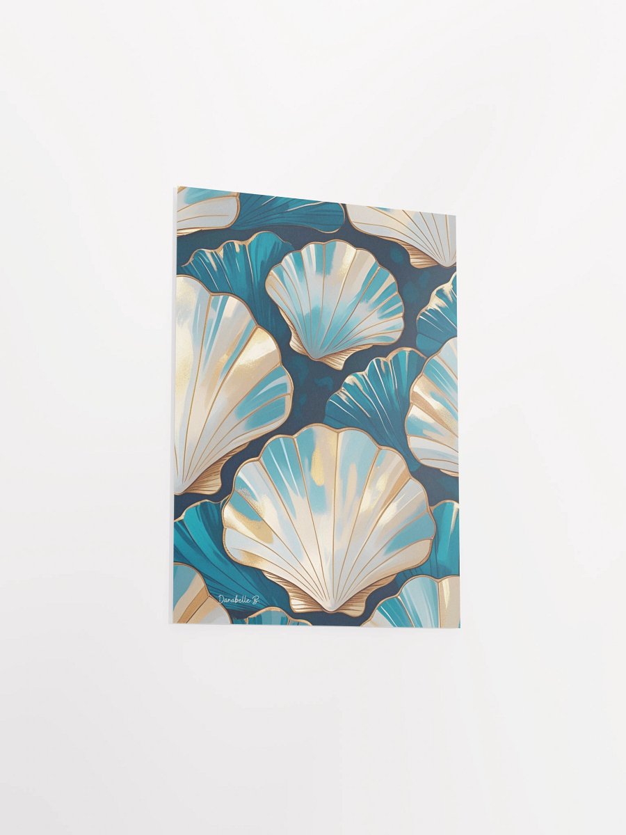 Poster artistique - Coquilles Saint-Jacques - 5 - Cadeau Déco Energie Vibratoire product image (5)
