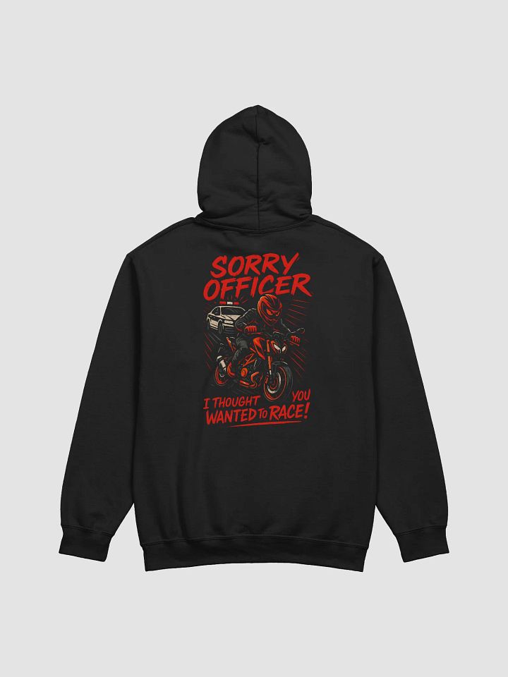 Sorry Officer Back Design Hoodie product image (1)