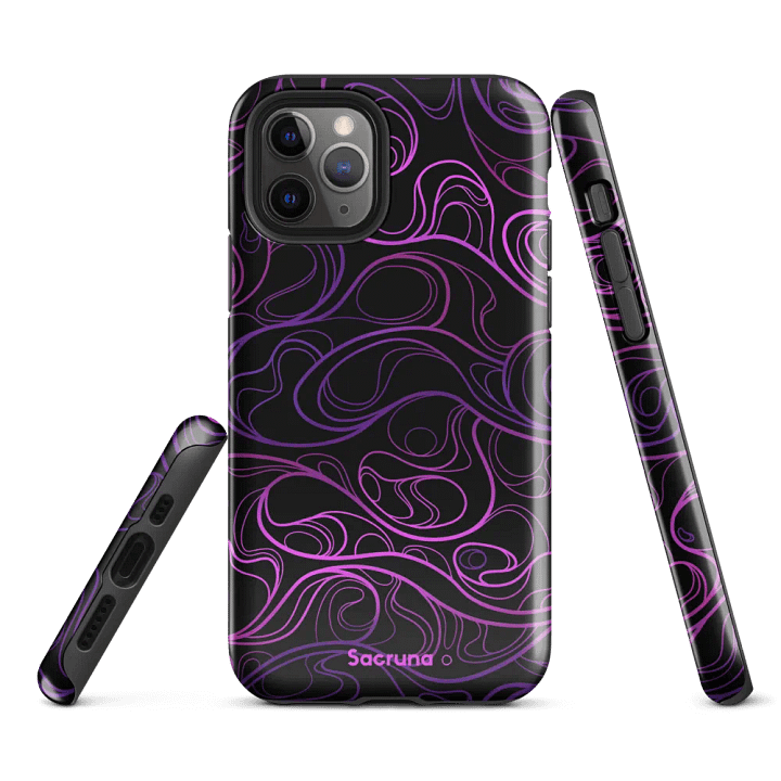 BLACK SWIRL - Tough Iphone case product image (3)