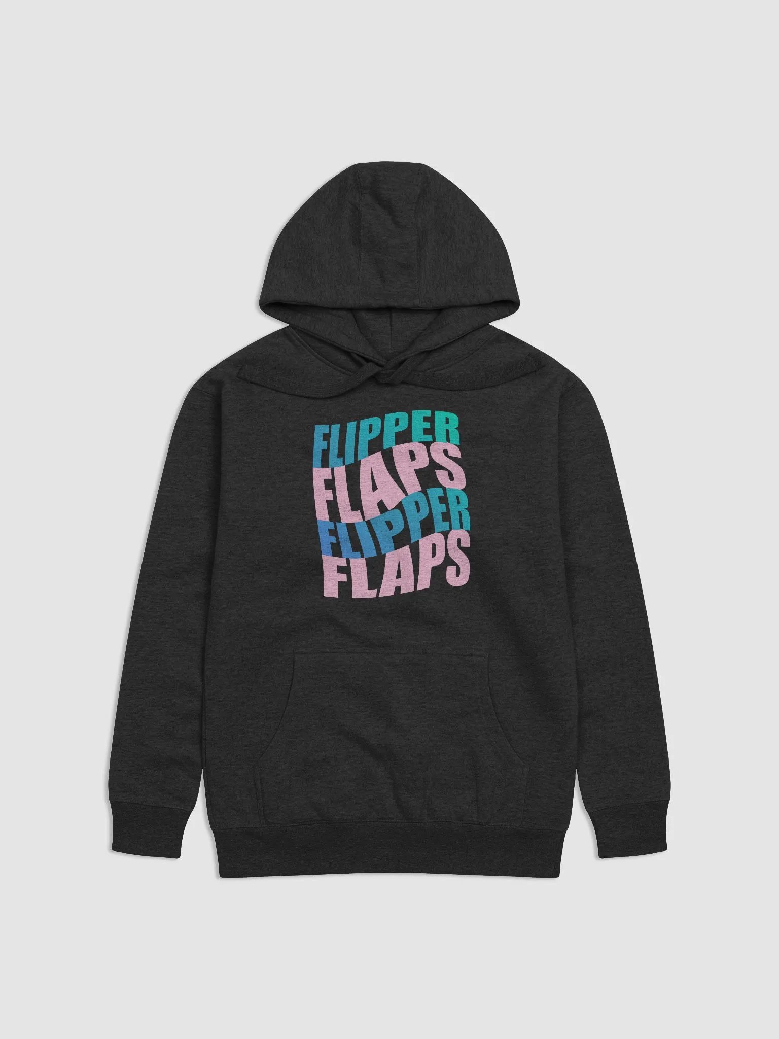 FlipperFlaps (Teal & Pink Text) Hoodie product image (9)