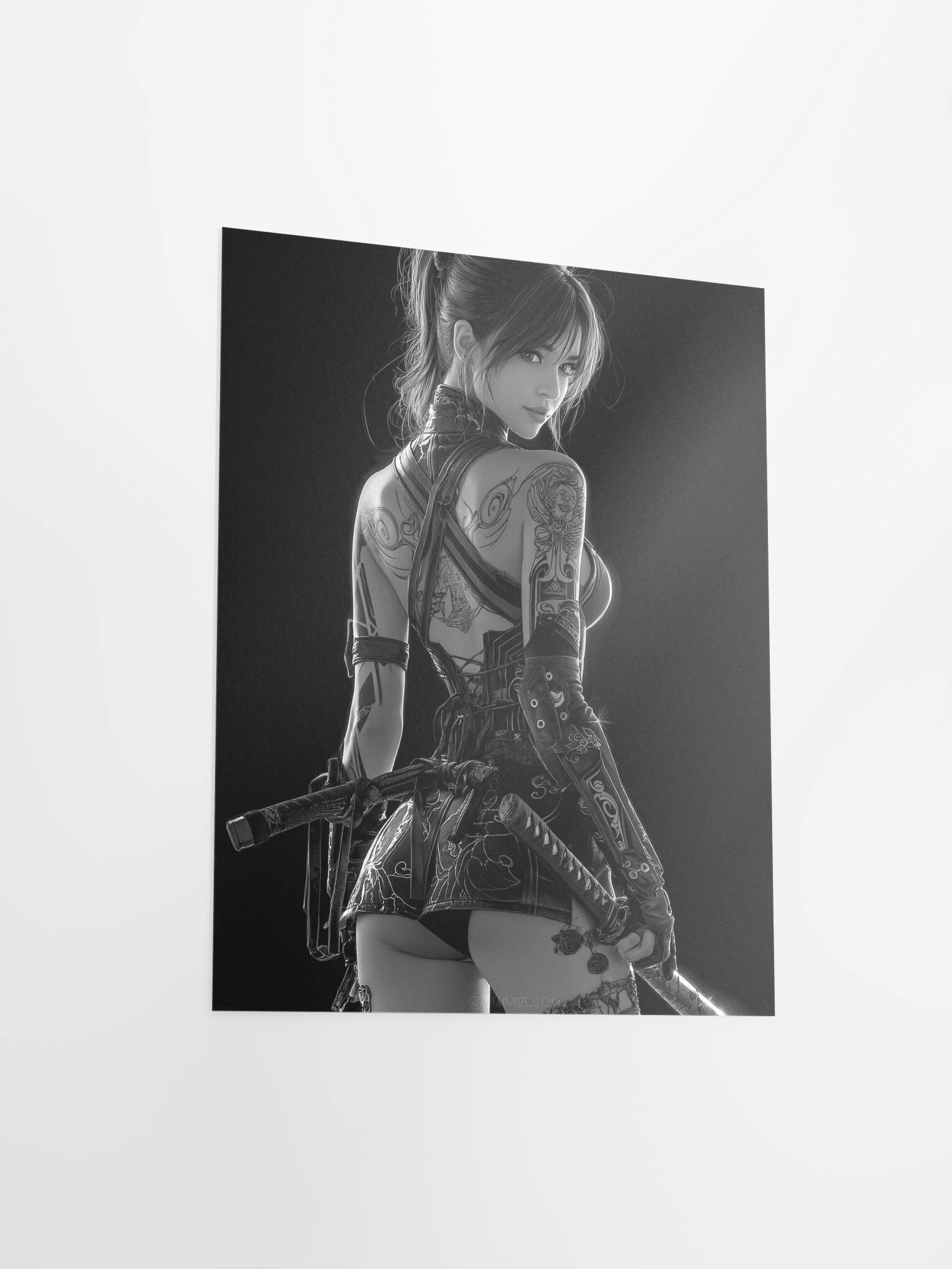 Shadow Blade Matte Unframed Wall Art Paper Canvas product image (9)