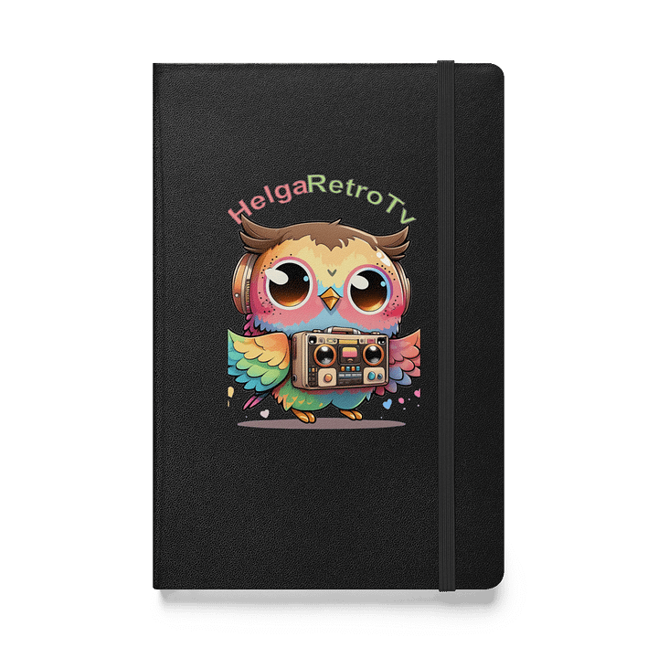 Retro Owl Beats Hardcover Journal product image (1)