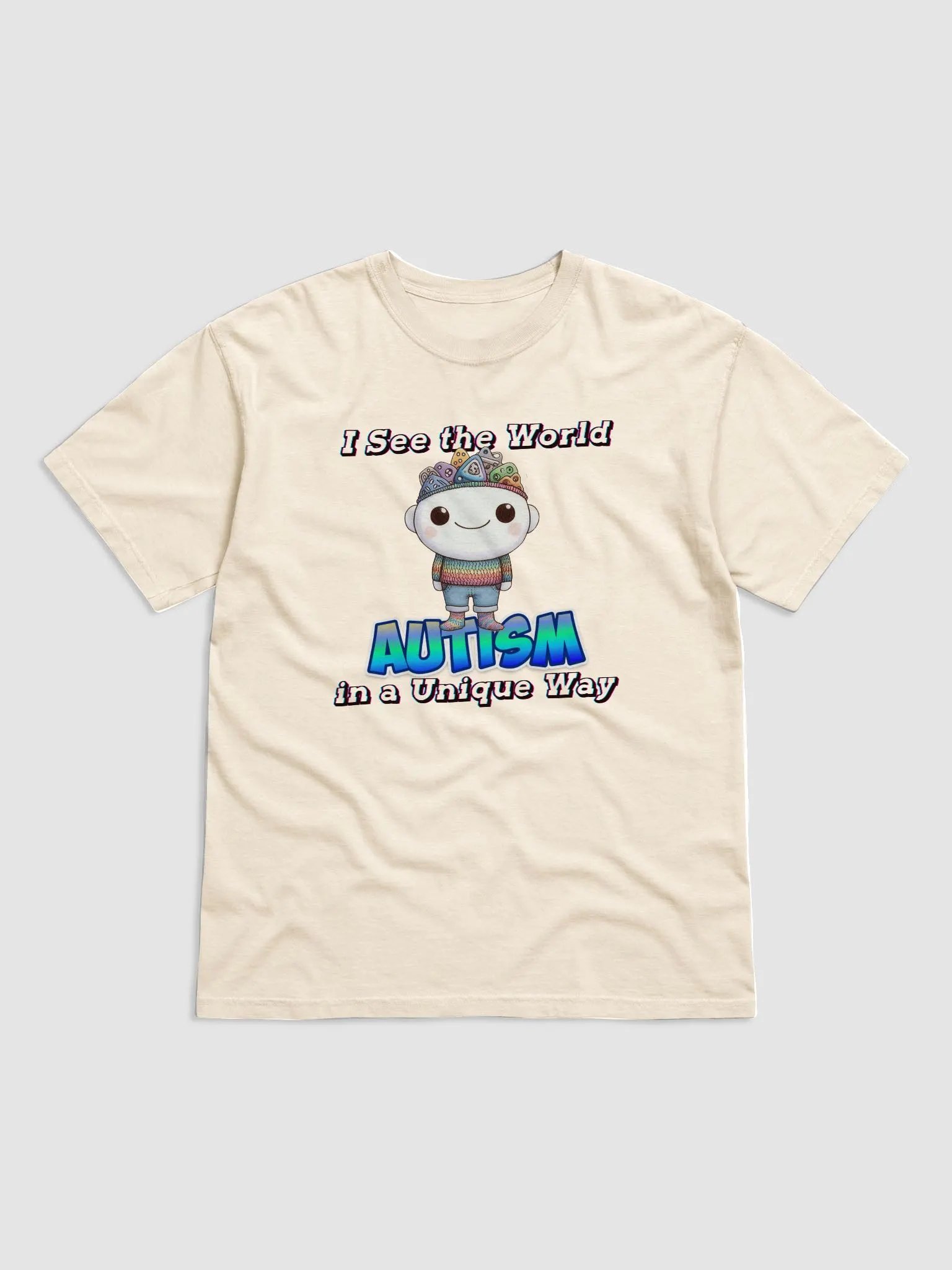 Autism: I See the World in a Unique Way Comfort Colors Garment-Dyed Heavyweight Tee product image (37)