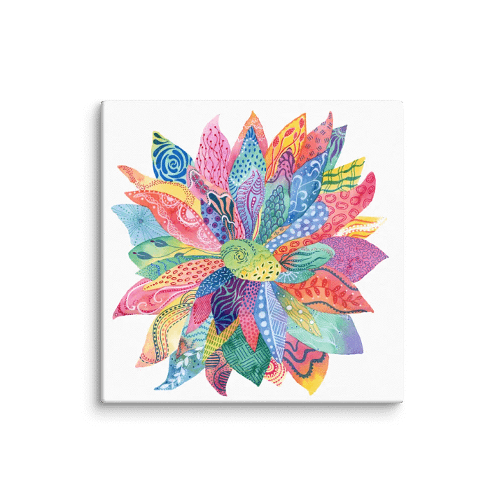 Flower Doodle Canvas Print product image (12)