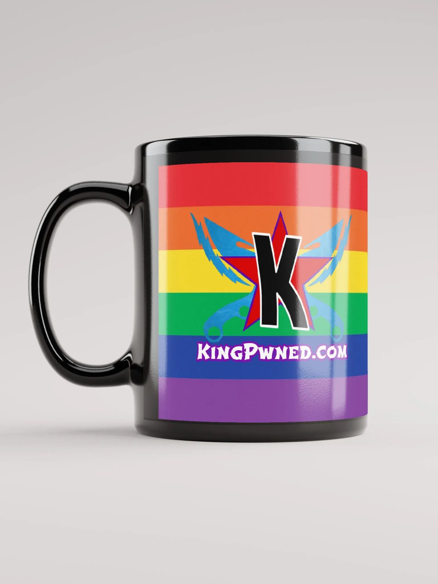 FaceLogo Black Glossy Mug [Pride 2024] product image (11)