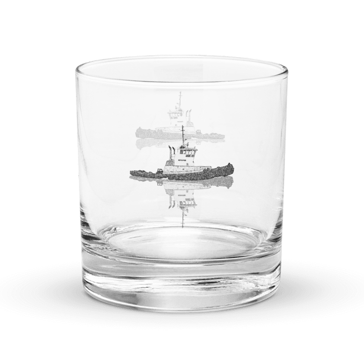 Westrac tug Rocks Glass 10.5oz product image (1)