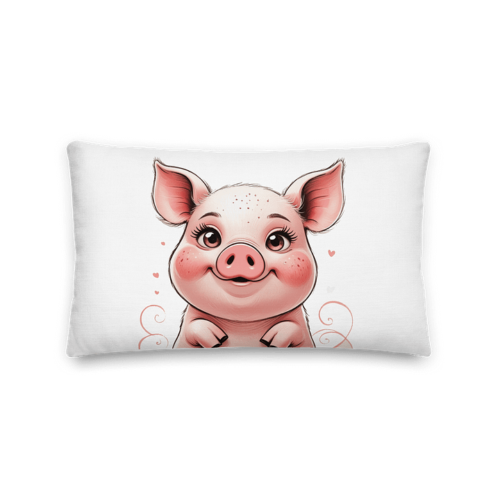 Whimsical Piglet Customizable Pillow product image (2)