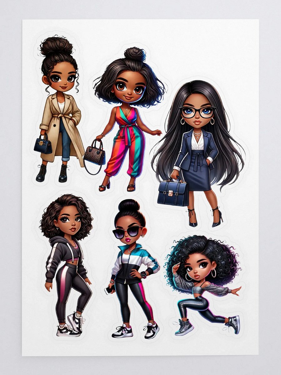Chic Characters Sticker Sheet Set product image (3)
