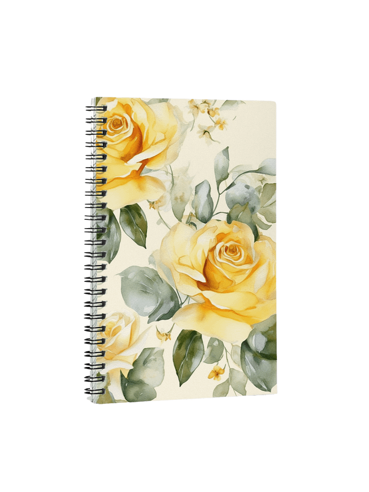Golden Rose Garden Spiral Notebook product image (1)
