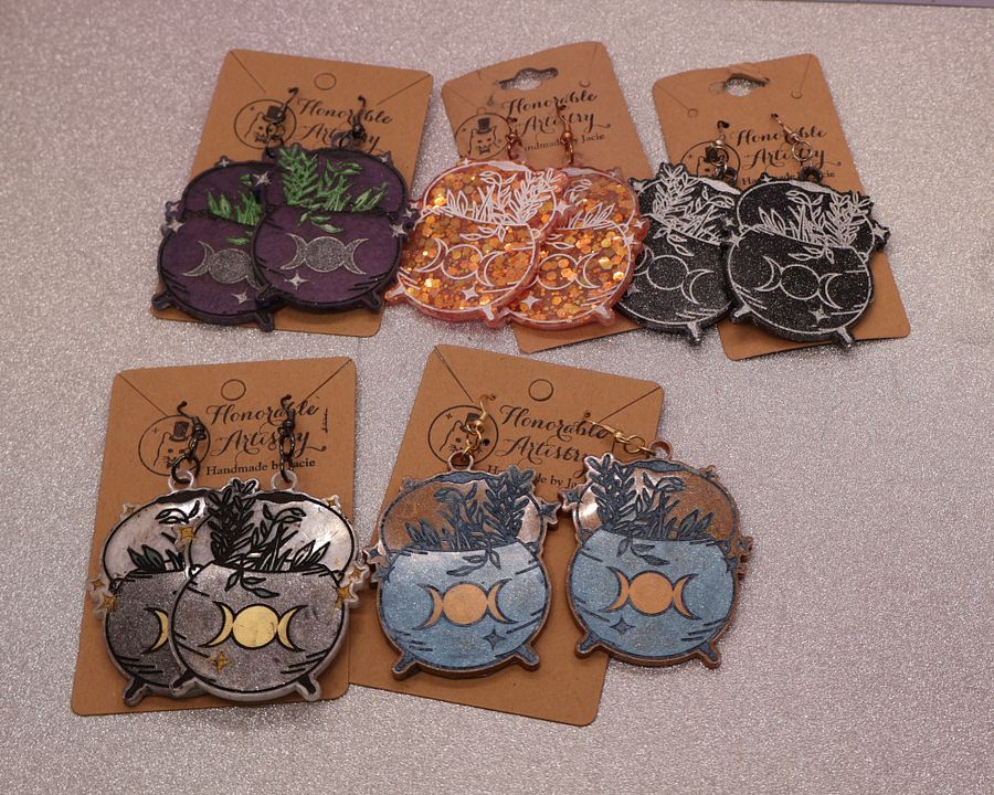 Large Cauldron Earrings product image (2)