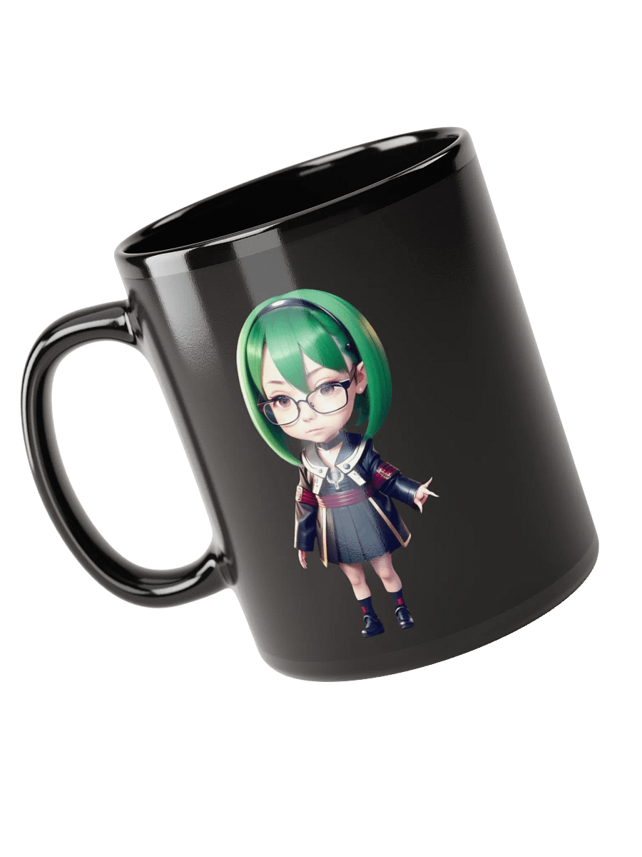 (GREEN CHIBI) K Black Mug product image (3)