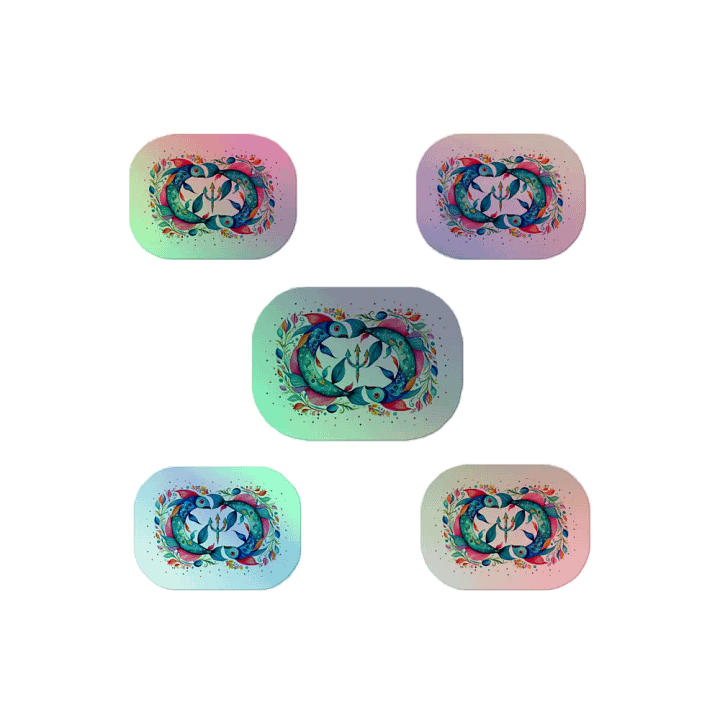Pisces, Neptune & Pisces, Holo Sticker Pack product image (2)