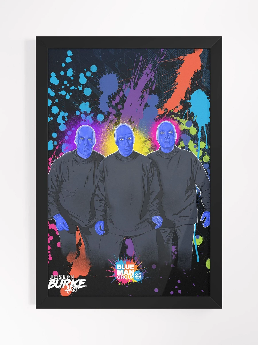 Blue Man Group's 25th Anniversary Framed 12x18 Art product image (2)