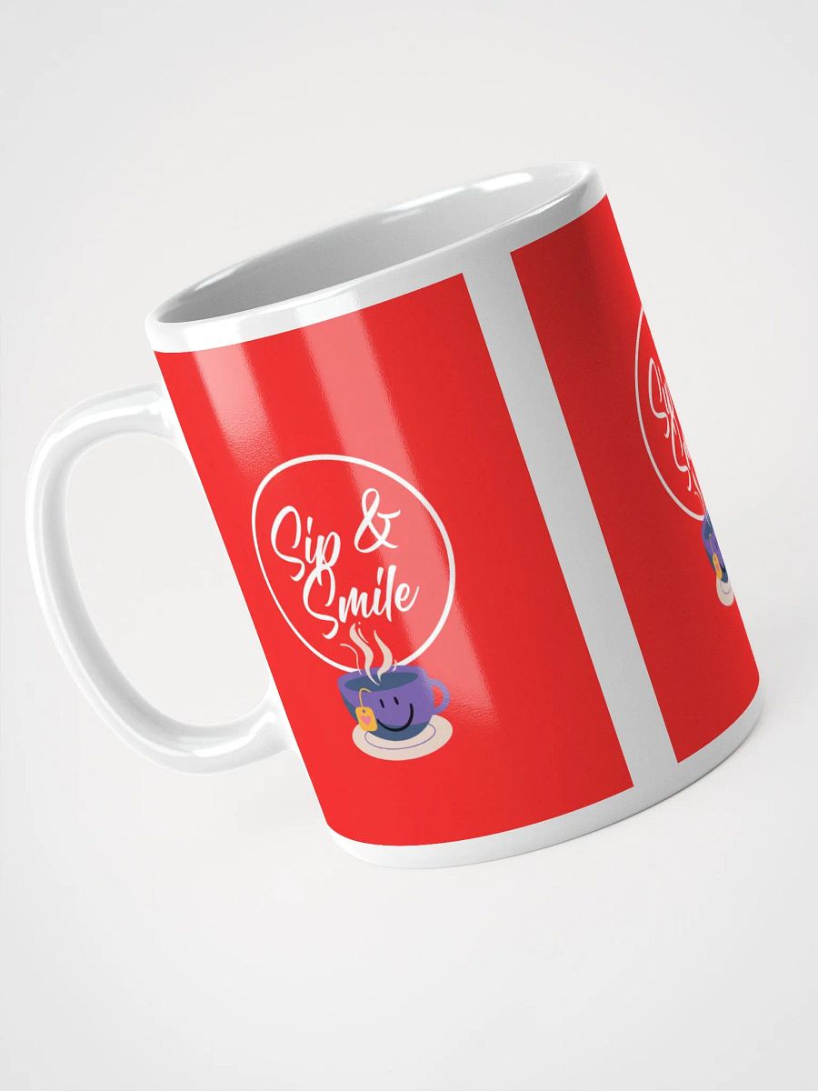 Sip & Smile White Glossy Mug product image (8)