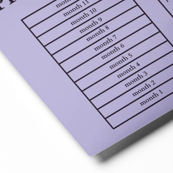 HIGHFALUTIN ANNUAL RENT TRACKER (concord design 2) product image (2)