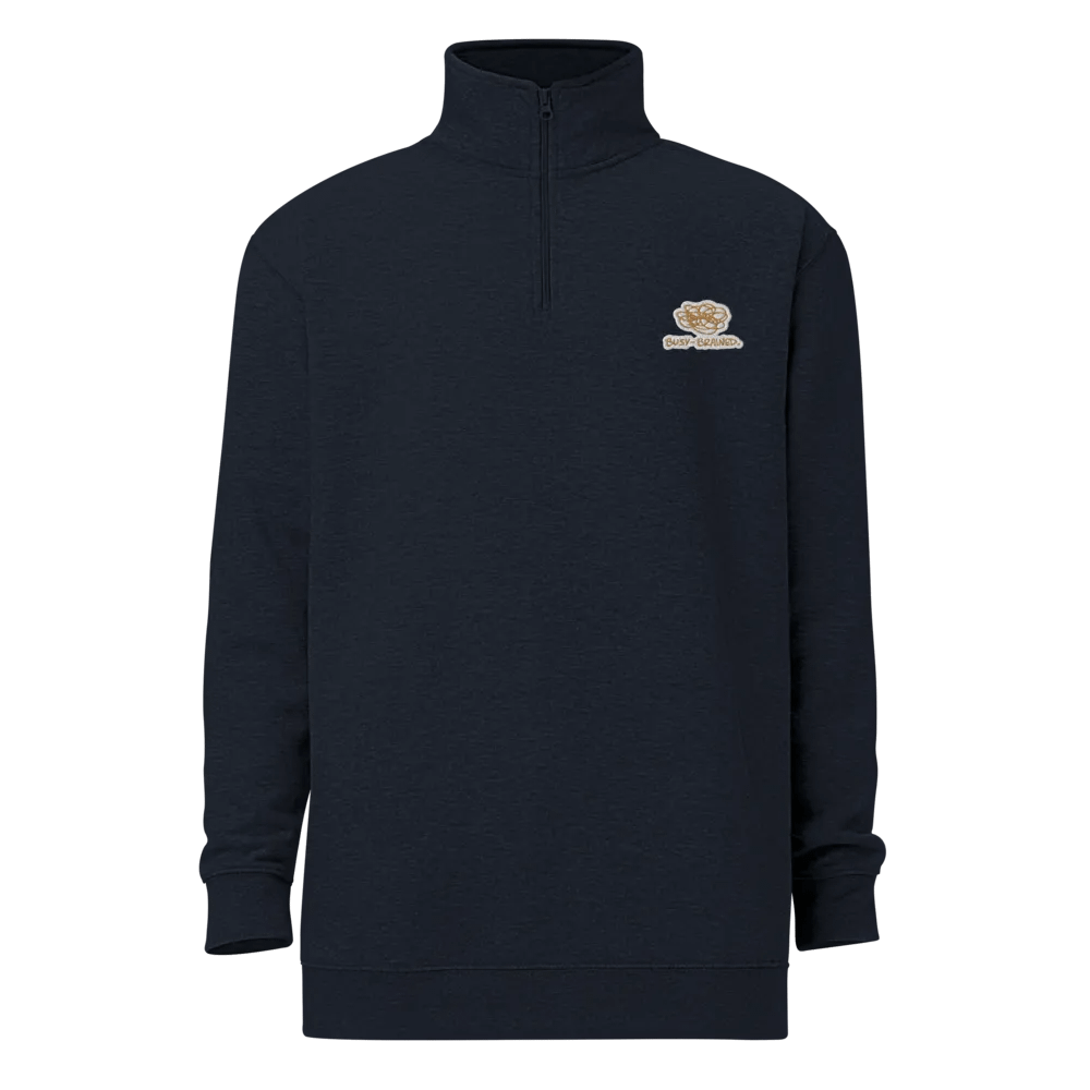 BUSY-BRAINED (brass bubble design) embroidered quarter zip product image (12)