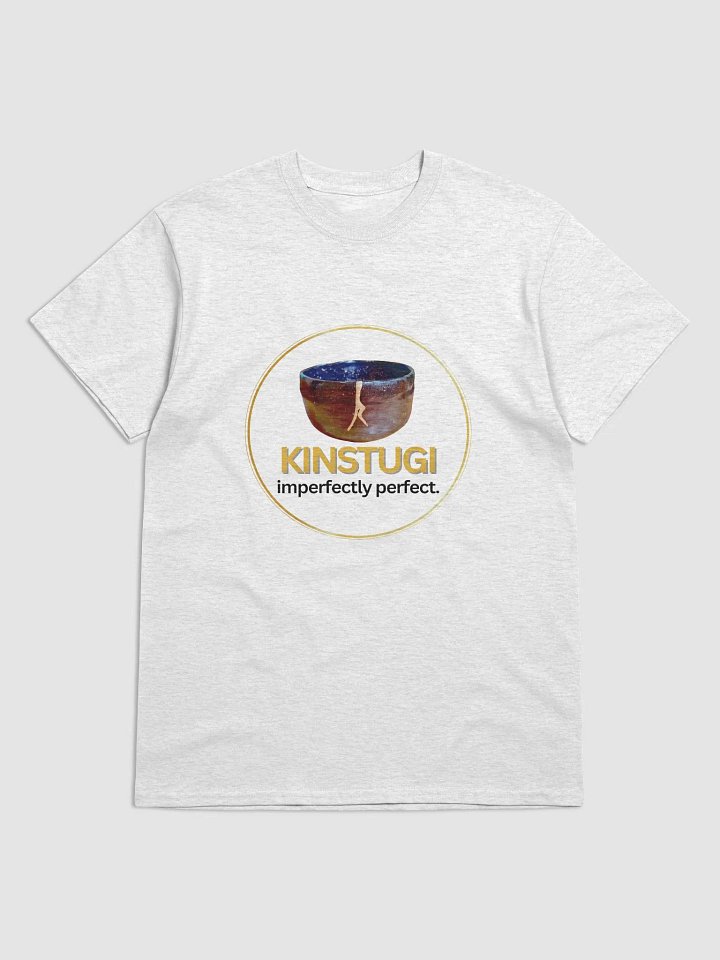 Gildan 5000 with original Kintsugi black tea bowl design product image (1)