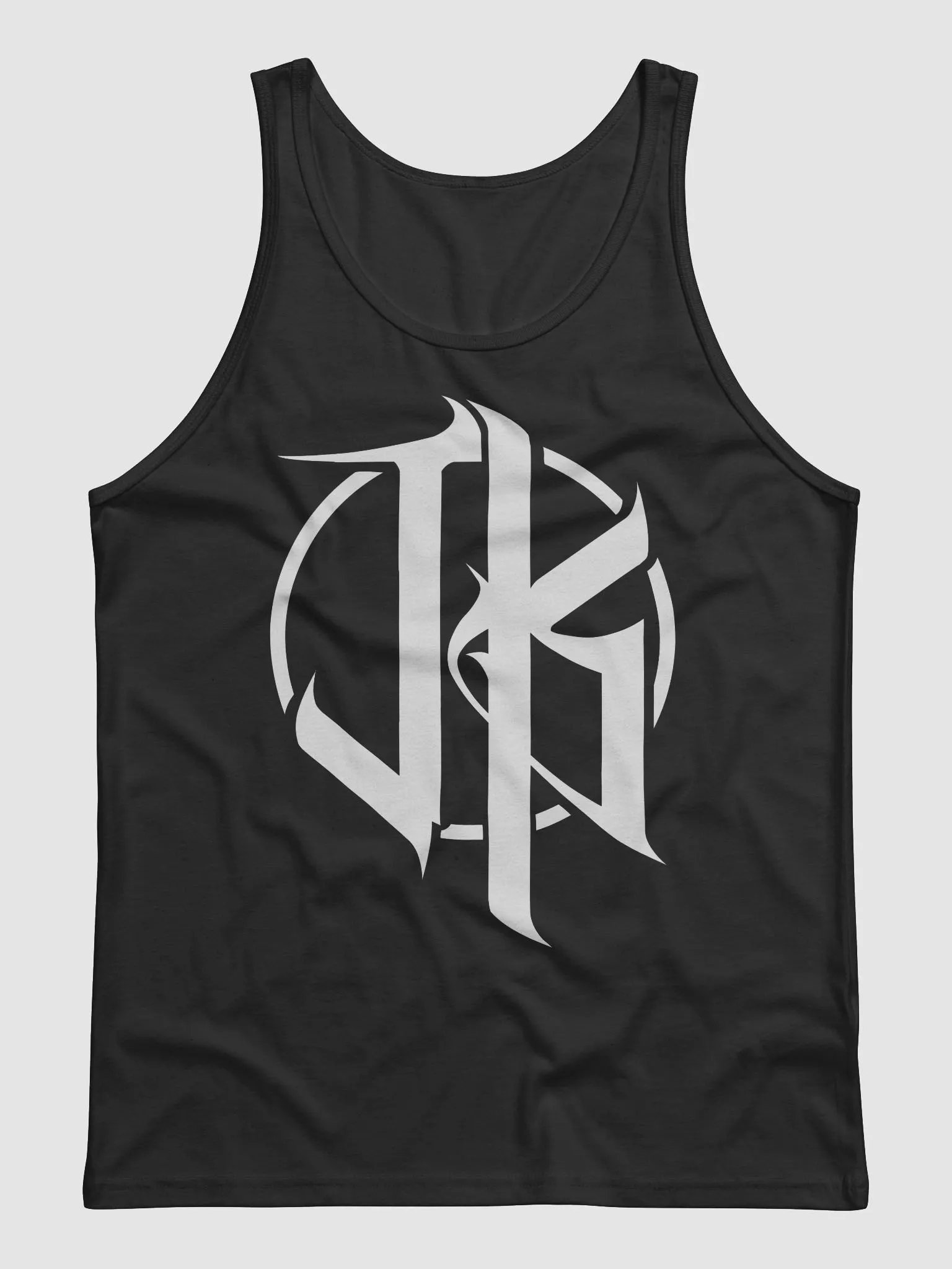 JK Tank Top (White on Black) product image (1)