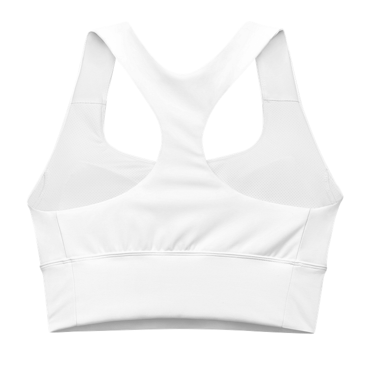Women's Recycled Longline Sports Bra with our brand De La Tudor All-Over Print product image (2)