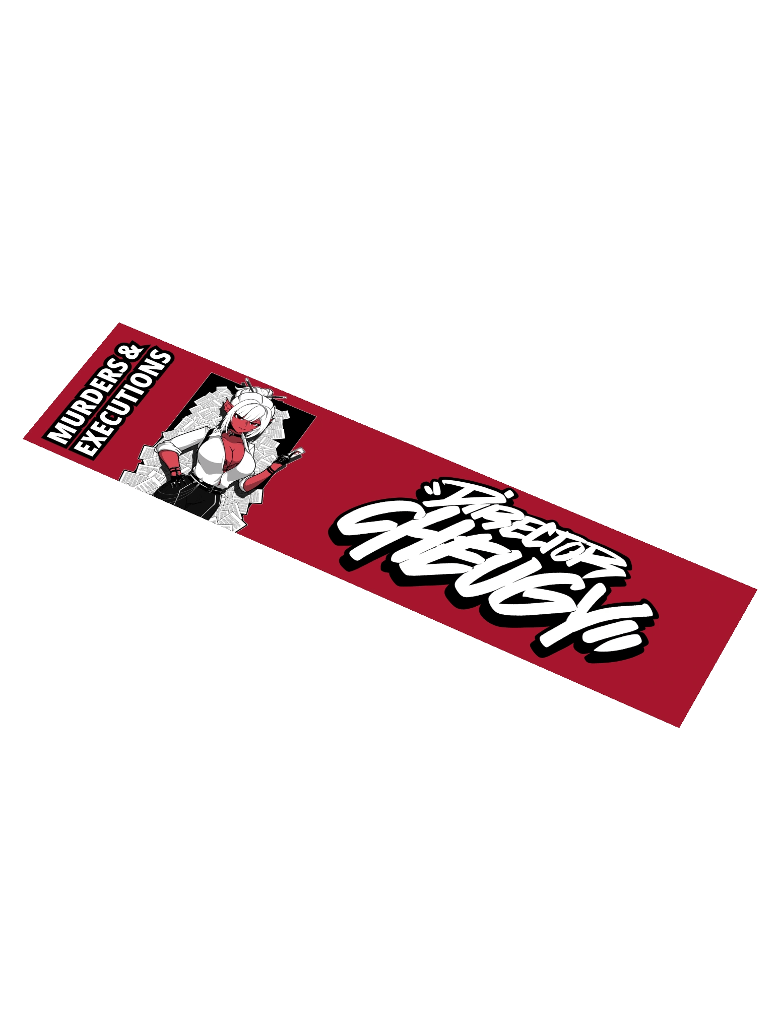 Murders & Executions Bumper Sticker (Red) product image (1)