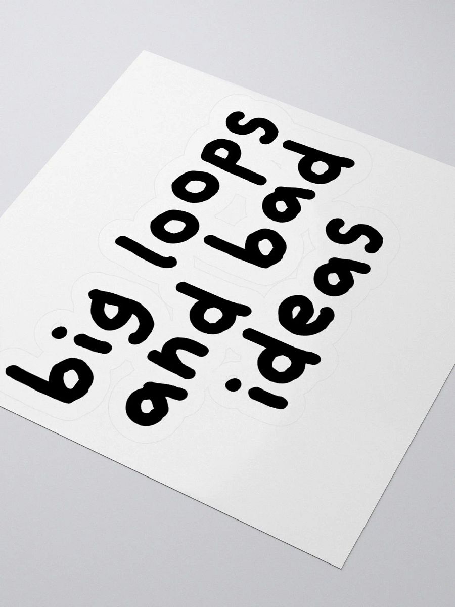 Big Loops and Bad Ideas Sticker product image (3)