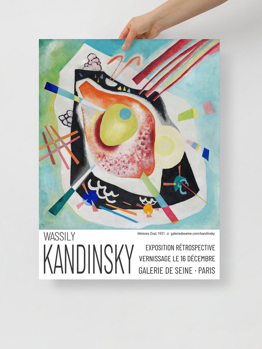 Wassily Kandinsky's "Weisses Oval" exhibition canvas print product image (4)