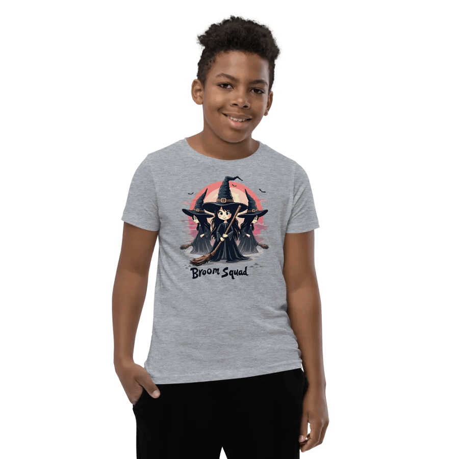 Broom Squad Youth Witch T-Shirt product image (7)