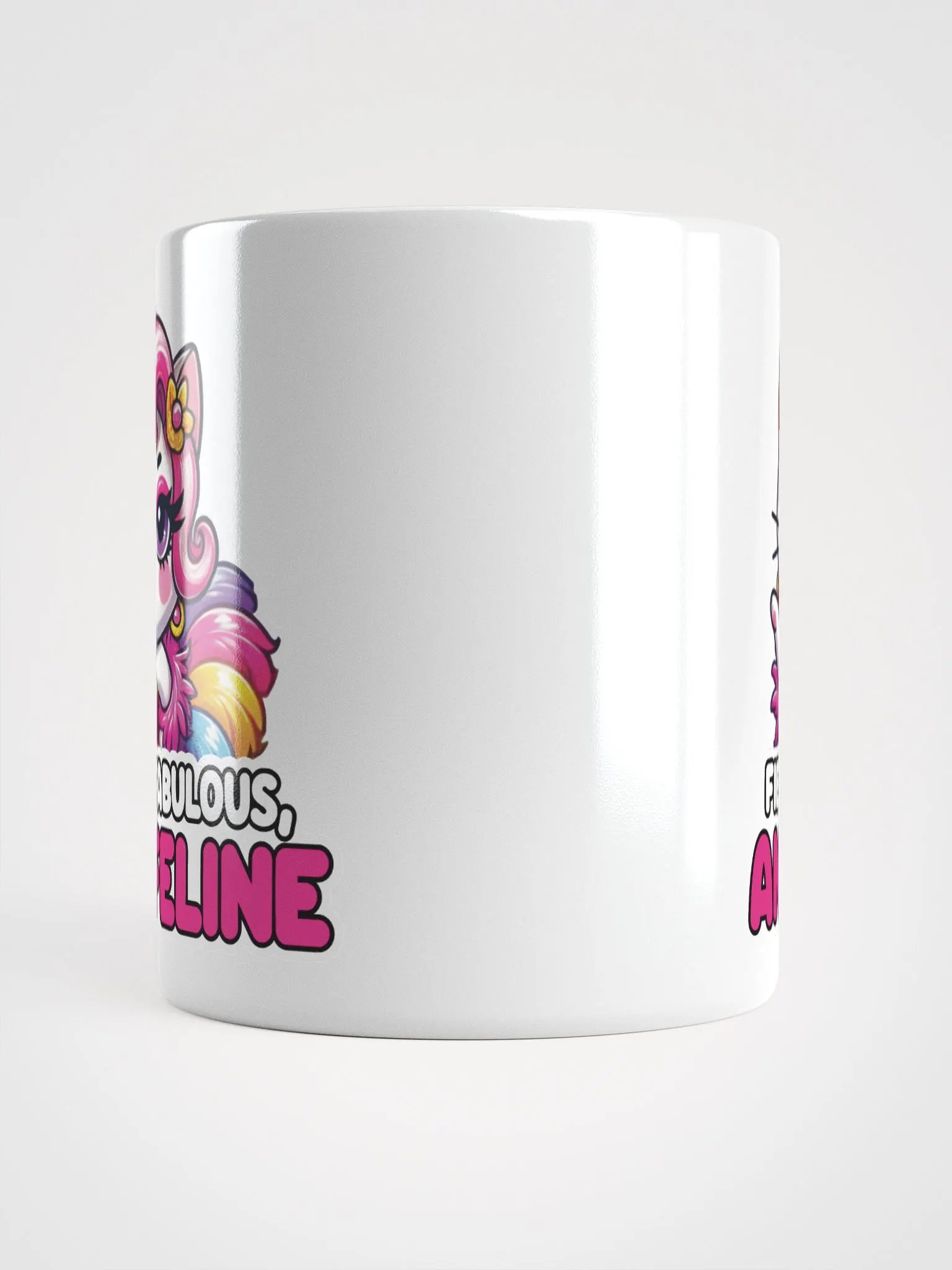 Fierce, Fabulous, and Feline White Glossy Mug product image (5)