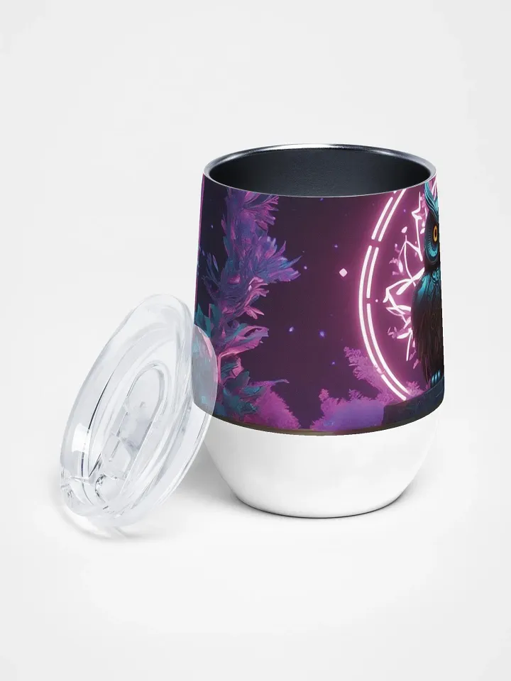 Neon Owl Wine Tumbler product image (2)