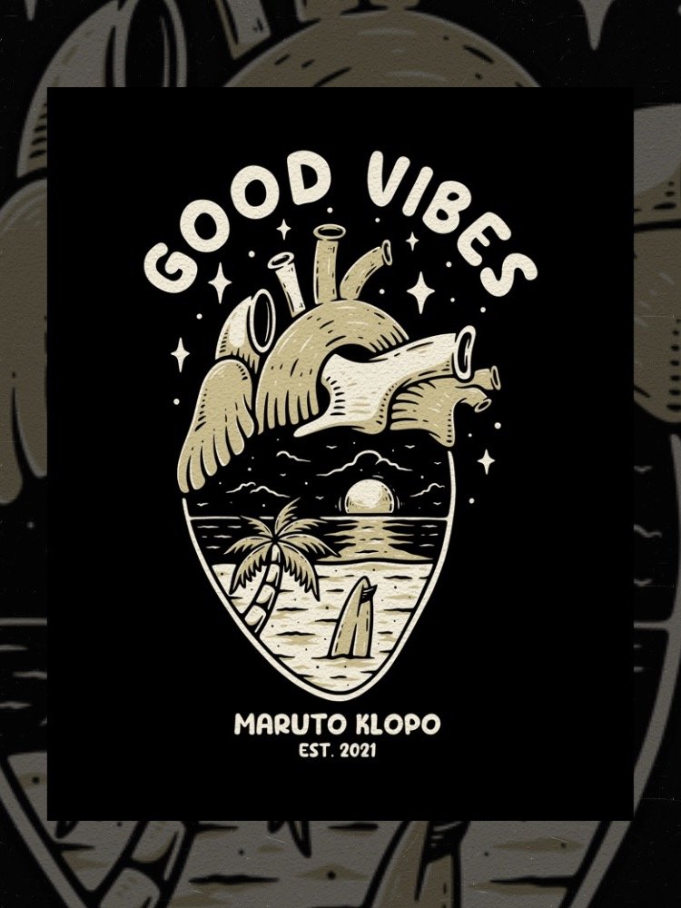 good vibes - heart product image (1)